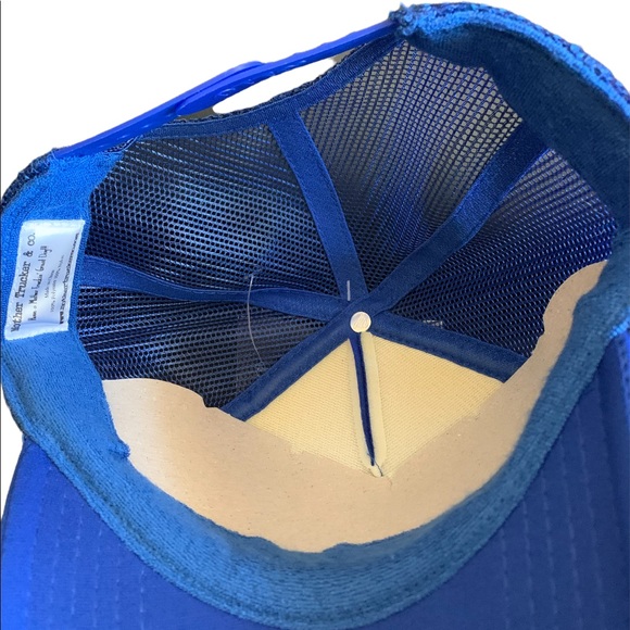 New Just Beachy Mother Trucker Adjustable Snapback Cap Blue - Picture 3 of 5